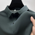 Suvine uus meeste l&uuml;hikeste varrukatega T-s&auml;rk Lahe ja hingav POLO s&auml;rk Business Casual higi neelav top XL 65-75kg roheline