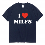 I Love MILFS I Heart Hot Moms Kirjatr&uuml;kiga T-s&auml;rgid Suvised Mehed Naiste L&uuml;hikeste varrukatega vabaaja T-s&auml;rk Harajuku Mood T-s&auml;rgid L