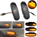 2x d&uuml;naamiline suitsu-LED k&uuml;ljemarker suunatuli Fiat Panda Punto Evo Stilo Qubo Peugeot Citroen Lancia Musa 350 jaoks