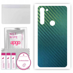 apgo Protective Skin Sticker for the back compatible with Motorola Moto G8 Power, Wrap Film, Foil, Vinyl - Pattern Carbon Chameleon CAKA1