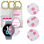 3x apgo Ultra-Clear Hybrid protective glass compatible with Samsung Galaxy Watch 5 44mm, flexible nano glass, great replacement for tempered glass, sc