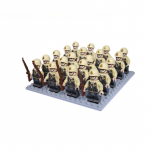 24tk Military Building Doll Troop Square Scene Lastele m&otilde;eldud m&auml;nguasjade komplekt