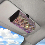 1 tk Teemantautode p&auml;ikeseprillide hoiukarp prillide hoidik p&auml;ikesesirmi prillide &uuml;mbris Bling autode hindamiskomplektid naiste sisemus