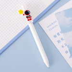 1 tk Kawaii Cute Planet Astronaut Geel Pliiats Kooli kontoritarbed Kirjatarbed Creative Sweet Press Armsad multifilmi pliiatsid Ink Color:Black