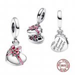 Chameleon Charms Fit Mood originaal k&auml;ev&otilde;rud 925 h&otilde;bedane tsirkoon kaheksajalg kilpkonna helmeste liblikas Firefly v&otilde;lu DIY ehete valmistamine PJT1203