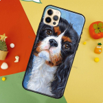 Cavalier King Charlesi spanjeli telefoni&uuml;mbris iPhone'ile 13 11 12 Pro Max 7 8 Plus X XR XS Max SE 2020 12 13 Mini tagakaas iPhone 5 5S SE