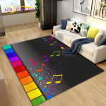 3D loomingulise muusika vin&uuml;&uuml;lplaadipinna vaip, elutoa magamistoa diivani vaip, k&ouml;&ouml;gi-vannitoa uksematt, libisemiskindel p&otilde;randamatt 40x60cm