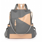 Seljakott Naiste kontrastv&auml;rvi pehmest nahast seljakott hall