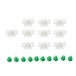 Plastikust klambrid k&uuml;ljeliistud valge 10 tk 51132251394