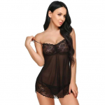 LADYSTA Naiste V&otilde;rk- ja Pitsist &Uuml;hev&auml;rviline Babydoll Kleit VABA SUURUS (S, M, L) Free Size (S, M, L) must