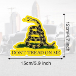 DS09# 15x12 cm Gadsdeni lipp &Auml;rge astuge minu peale Vin&uuml;&uuml;lkleebise kleebis veoauto maasturi kaubiku akna kaitseraud ja mis tahes sile pind 15x12cm