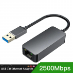 2500 Mbps USB 3.0 Type-C Ethernet to RJ45 2.5G USB2.0 juhtmega adapteri muundur Lan v&otilde;rgujaotur Windows 8.1/10/11 jaoks arvuti s&uuml;learvuti jaoks 2500Mbps USB 3.0