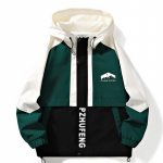 S&uuml;gisene Hong Kong Wind teismeliste avara kapuutsiga t&ouml;&ouml;riistajope Meeste vabaaja &otilde;huke jakk M