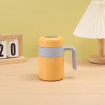 316 roostevaba terasega isoleeritud tass suure mahutavusega joogitass k&auml;epidemega kontoris, &otilde;ues, k&auml;epidemega kruus, kingitustass, kohvitass 500ml kollane