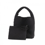 K&otilde;rgeelastsest riidest kootud kott Naiste t&auml;iustatud tekstuuriga k&auml;eshoitav &auml;mbrikott Mitmek&uuml;lgsed p&otilde;ikkotid (20cm<Max Length<30cm) pruun
