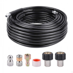 Sewer Jetter Kit for Pressure Washer,Drain Nozzles Cleaner Hose 1/4 inch NPT Jetting