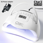 120W UV/LED K&uuml;&uuml;nelamp K&uuml;&uuml;nedepurusti K&uuml;&uuml;nte Fototeraapiamasin Kahe valgusallikaga UV-k&uuml;&uuml;nelamp Naistele ja T&uuml;drukutele K&uuml;&uuml;ntekaunistus DIY Kasutamiseks EU valge