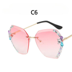 2023. aasta luksusbr&auml;ndi disain Vintage &auml;&auml;risteta kivist p&auml;ikeseprillid naiste meeste moodsad gradientklaasidega p&auml;ikeseprillide varjud naistele