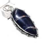 Sodalite Gemstone Handmade 925 Sterling Silver Gift Jewelry Pendant 2.44 c1i78