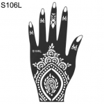 1 tk India Henna ajutine t&auml;toveeringu &scaron;abloon &uuml;he k&auml;e jaoks isetegemise kehakunsti kleebis