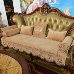 Pehme Euroopa stiilis diivanikate tugitoolir&auml;tik Four Seasons universaalne libisemisvastane luksuslik diivani kate m&ouml;&ouml;bli kaitsega Armrest 50X60cm beež