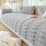 Uus J&auml;nese Pl&uuml;&uuml;sist Diivanipadi Talvine Paksustatud Pl&uuml;&uuml;sist Padi Libisemiskindel Diivanikate Pehme R&auml;tik Diivanipadi Elutuba Kodu Dekoratsioon 70x70cm 1pcs hall