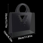 1 tk kaasaskantav pakkimiskott PET v&auml;rske lillekarbi l&auml;bipaistev k&auml;ekott