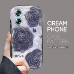 Armas koomiksimustriga kreemjas tekstuuriga korpus, lainelise servaga pehme silikoonkaanega telefoni&uuml;mbris OPPO Reno Realme jaoks OPPO A3S puhas