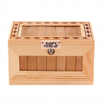 Puidust kasutu heliga kast, l&otilde;bus lauam&auml;nguasi kodu- ja kontorikaunistuseks Interaktiivne &uuml;llatustiigri m&auml;nguasjakast unikaalsed kingitused M