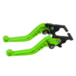 1 paar mootorratta metallist reguleeritav mootorratta CNC kangi k&auml;sipiduri k&auml;epide roheline