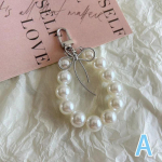 Armas Bow Pearl Ring v&otilde;tmehoidja ripats Sweet Pearl mobiiltelefoni keti seljakoti kaunistustarvikud as the picture