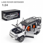 1/24 Rover Defender maastur sulamist auto mudel valatud ja m&auml;nguautod metallist auto mudel simulatsioon heliga ja tuledega laste kingitus