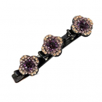 Juuksen&otilde;el punutud juuksed Kahekihiline juukseklamber lillekujuline pauk Juuksen&otilde;el Libisemiskindlad hambad S&auml;delev l&auml;ikiv juukseaksessuaar B