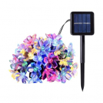 Lai valgustus 7 m p&auml;ikeseenergiaga 50 LED-i Fairy Blossom Strings kerge veekindel aialamp 12m 100leds mitmev&auml;rviline