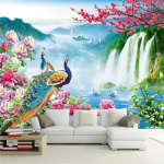 tapeet 3d imedemaa paabulind maastikumaal elutuba magamistuba hotell TV tausta seinakaunistus 200 cm(W) x 140 cm(H)