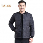 Meeste sulejope s&uuml;gistalvine krae pikkade varrukatega paksendatud sametpuuvillane jakk taskutega &Uuml;hev&auml;rviline tepitud &uuml;ler&otilde;ivad L tumesinine v&auml;rv