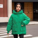 Naiste vabaaja suur l&uuml;hike talve sulejope XXL roheline