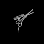 Unisex loominguline pross, k&auml;&auml;rid, kamm kivikristallist rinnan&otilde;elaga r&otilde;ivatarvikud