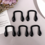 5 tk silikoonist U-kujulised ninapadjad prillid, ninaklamber, ninasild, libisemisvastane hoidik prillide tarvikud must