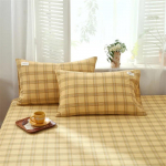 1 paar &uuml;hev&auml;rvilist ruudulist tr&uuml;kitud padjap&uuml;&uuml;ri pehme puuvillane padjap&uuml;&uuml;r, katted 30x50 40x60 48x74 padjap&uuml;&uuml;r voodi kodukaunistuseks 48x74cm-1 pair