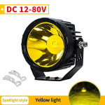 1/2tk 3,5-tolline &uuml;mmargune kohttuli 23W mootorratta LED-udutuled, auto pakiruum, modifitseeritud 12-48V universaalne lisaudutulelatern, mootorratta esituli