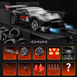 2024. aasta uus poolskaalaline nelikveoline GTR kaugjuhtimispult auto 4 &times; 4 s&otilde;it 30 km/h High Speed ​​Drift 2,4G CVT RC auto m&auml;nguasi poisile m&auml;nguasi kingitus must