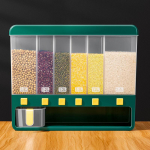 Seinale kinnitatav suletud riisi hoiukarp Teravilja konteiner kuivtoidu dosaator teravilja s&auml;ilituspurk Suure mahutavusega s&auml;ilituskonteiner