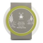 Mullet Shaving Soap & Porcelain Bowl Aloe Vera, 65g, 1 piece beige