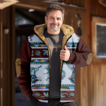 Meeste prinditud jope Meeste kevad- ja s&uuml;gisene vabaaja trendi lukuga kapuutsiga jakk L sinine