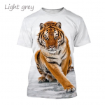 Hot Sale Isiksus Metsik Tiger 3D Printimine T-s&auml;rk Suvine Unisex Mood Naljakas Lahe Hip Hop Loomade L&uuml;hikeste Varrukatega Top 5XL