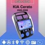 Autoraadio Android Auto Carplay KIA Cerato 2006-2008 Multimeediumipleieri peakomplekt Stereo GPS-navigatsioon BT WIFI 1+16GB 1+16GB
