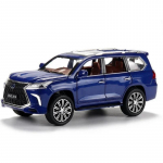 1/24 Lexus LX570 Sulamist Tagasit&otilde;mmatav Automudel Valatud Metallist M&auml;ngus&otilde;idukid Heli Valgusega 6 Avanevat Ust Lastele Kingitus Tasuta Kohaletoimetamine sinine