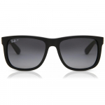 Ray Ban Rb4165 Justin Polariseeritud 622 T3 Meeste P&auml;ikeseprillid Black Rubber/55