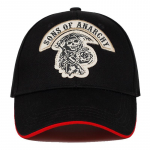 Sons of Anarchy Cap Tikitud Skull Snapback M&uuml;ts meestele ja naistele must